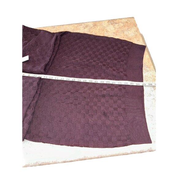 Karl Lagerfeld Sweater Pullover Black Cable Knit Cotton Acrylic Blend Size L - Picture 6 of 10